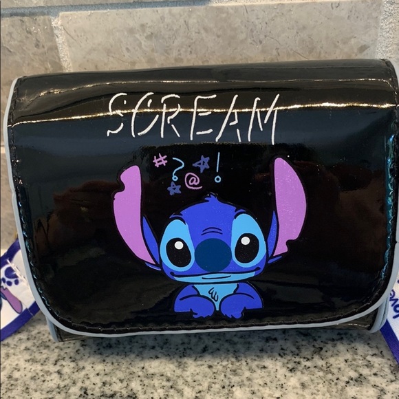 🎁Stitch kids Crossbody Bag black and blue - Picture 2 of 3